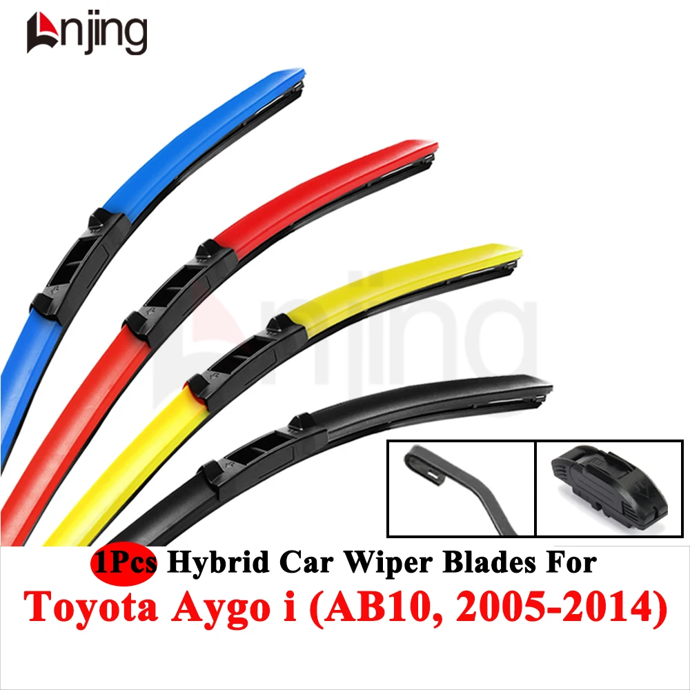 LNJING Farbige Scheibenwischerblätter für Toyota Aygo AB10 2005-2014