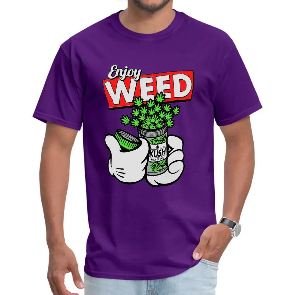 

Enjoy Weed T-shirt Men Psychedelic Sucker T Shirts Cartoon Print Mens Green Tops Tshirt Plus Size 100% Cotton Tees Dropshipping