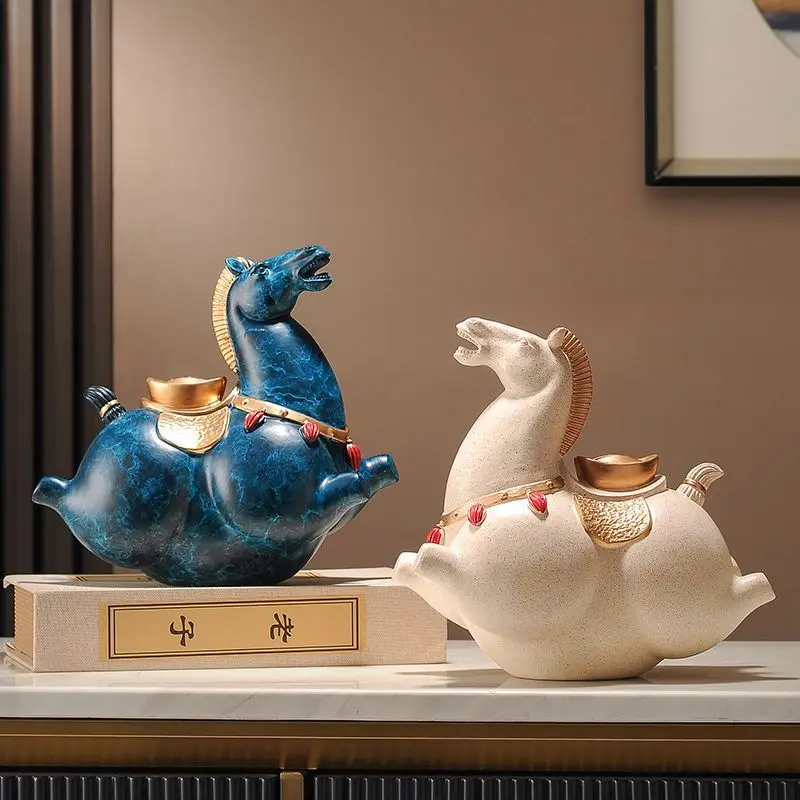 말 장식 가정 돼지 저금통 장식 예술 공예품, 명절 선물, 중국 돈