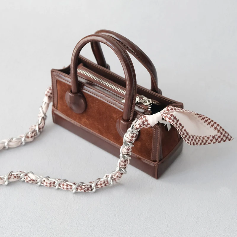 Neue Mode Marke Frau Handtasche Zubehör Ketten Abnehmbare Blumen Druck Metall Seide Schulter Gurt Frauen DIY Kette Tasche Griffe – Detail 26