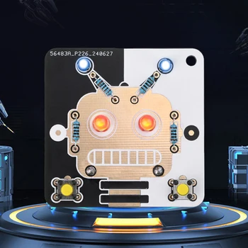 Robot LED Electronics apprendimento per principianti saldatura divertente Kit fai da te modulo tubo emettitore di luce a LED
