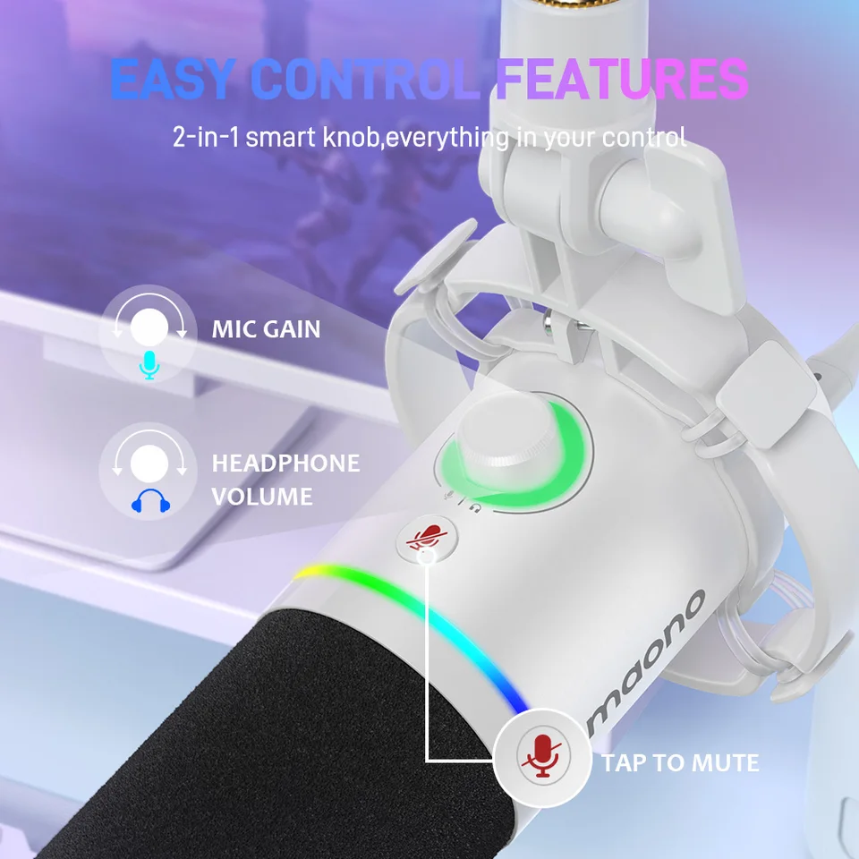 MAONO ゲーミングマイク USB/XLR ダイナミックマイク Amazon.com: MAONO USB/XLR Dynamic Microphone for Gaming Streaming