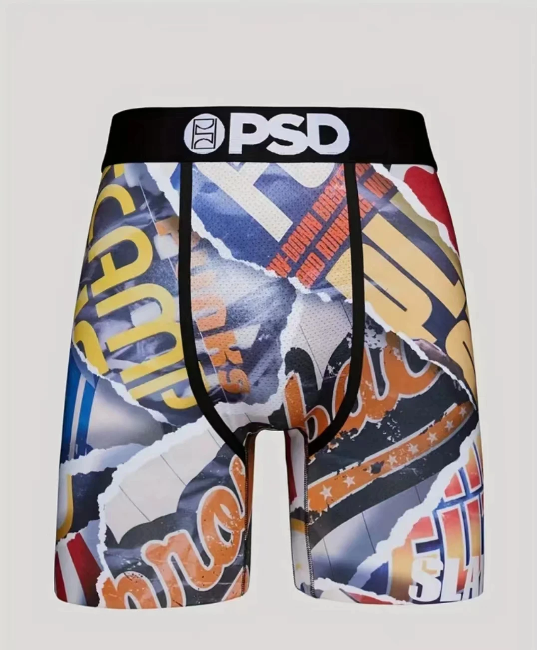 Men's long Boxer briefs, New and interesting elastic boxer briefs, Breathable and comfortable quick drying sports boxer briefs,