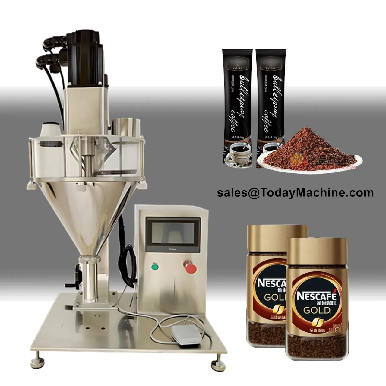 

Semi-Automatic Powder Filling Machine for Powder, Flour, Spices,Sugar,Granules