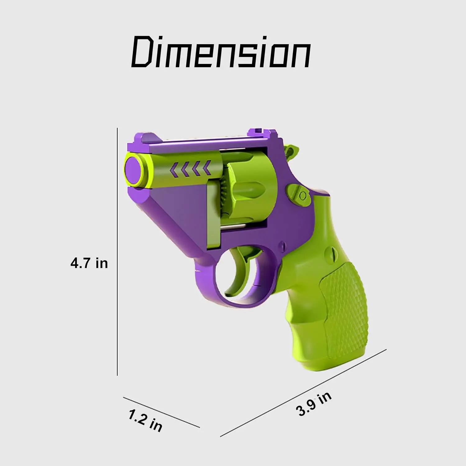 Fidget toys 3D Printed Mini 1911 Fidget Blaster Stress Relief Toys for Adults Rotatable Design Suitable Anyone Gift