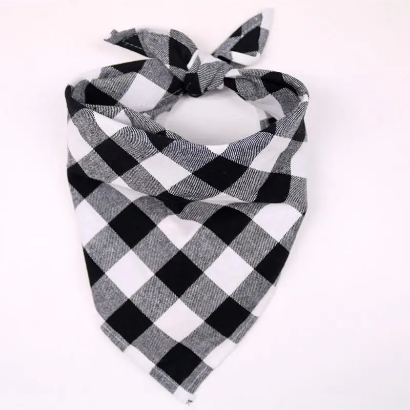 Schwarzes Dreieck-Hundebandana – 100 % Baumwolle, Waschbar, Für Mittlere & Große Hunde (Halslänge 68,6 Cm)