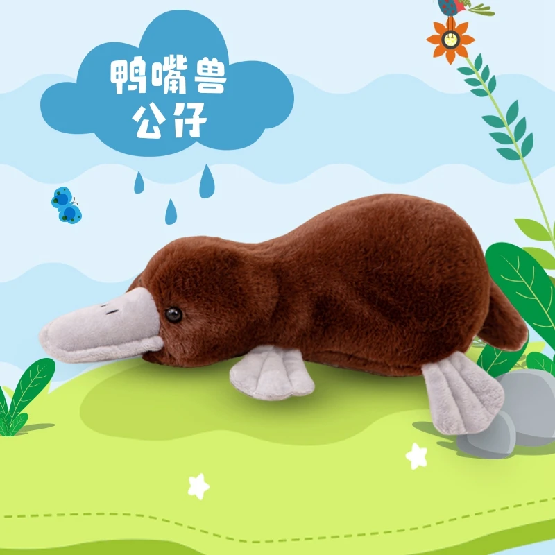 Cute Plush Platypus Pillow For Car Decoration Kids Comforting on Holidays Creative Soft Tabletop Stuffed Toy for Stress Relief