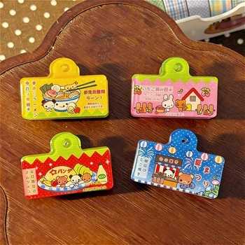 Clip per Quaderni con Cartoni Animati Giapponesi, Decorazioni Acriliche per Scrapbook, Forniture Scolastiche