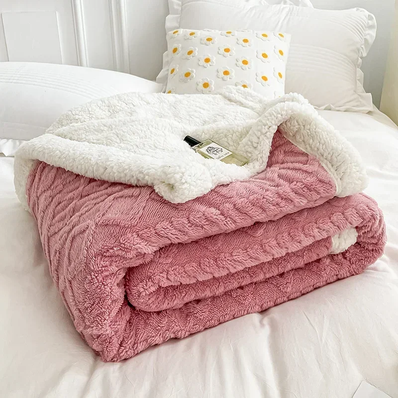 Cozy Winter Plaid Fleece Blanket - Soft, Warm & Plush Throw