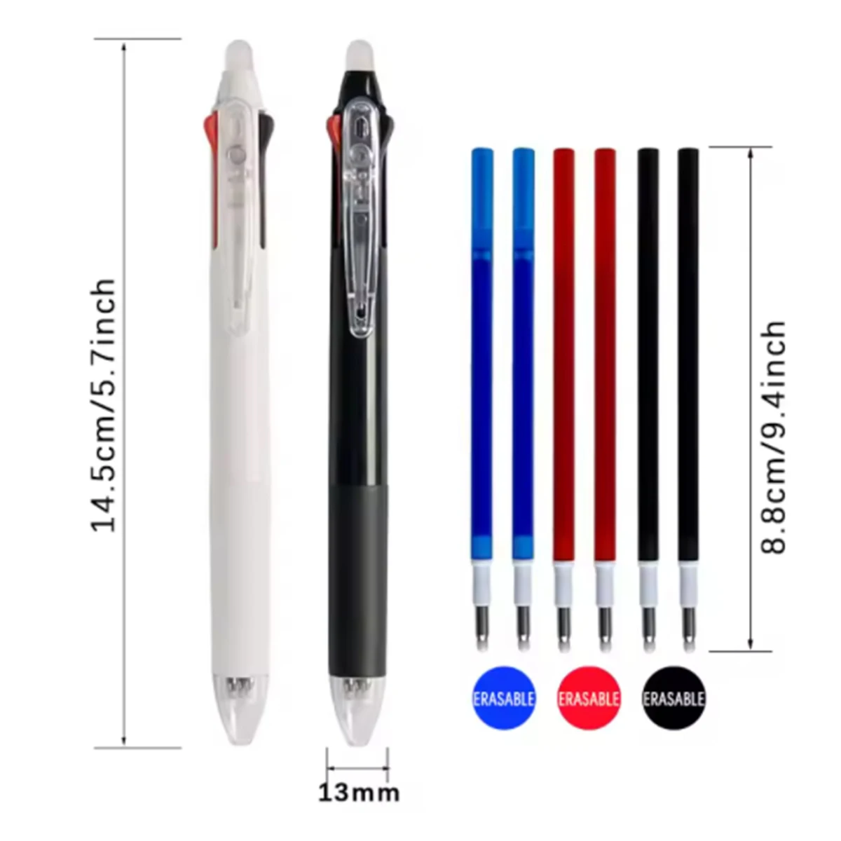 3 in 1 Erasable Gel Pen Set 0.5mm Black Blue Red Refills Multicolor Pen Washable Handle Office School Kawaii Stationery 3