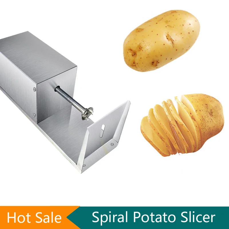 Stainless Steel Potato Tower Machine French Fries Cutter Twisted Potatos Carrots Spiral Slice Cutter Tornado Potato Machines