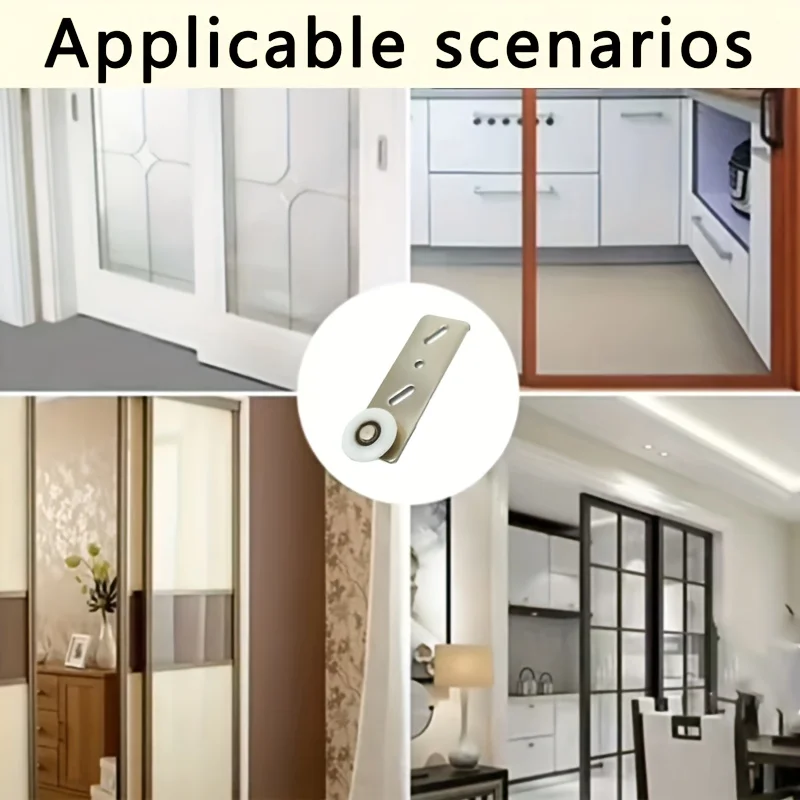 Single door external hanging single leaf sliding door track cabinet sliding rail monorail mobile side mounted furni