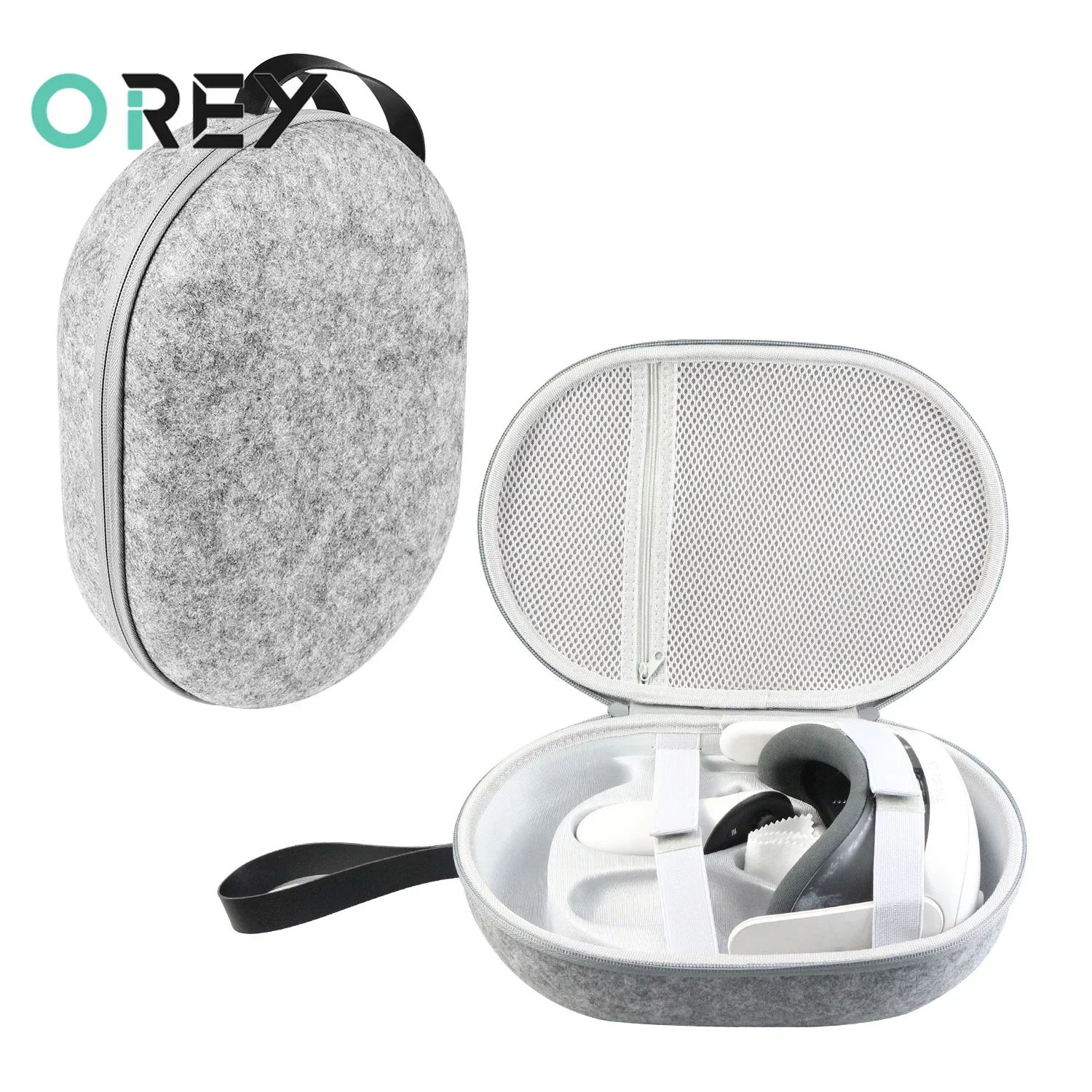 

Портативная кожаная ручная сумка через плечо, полукруглая сумка для хранения для игр