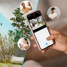 Indoor installation example of dome camera on a ceiling