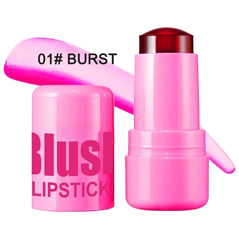 Milk Makeup Blush Stick Lip Tinted Cooling Water Jelly Tint Jelly Blush Stick Watercolor Multi-Use Matte Blush Makeup 2