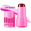Milk Makeup Blush Stick Lip Tinted Cooling Water Jelly Tint Jelly Blush Stick Watercolor Multi-Use Matte Blush Makeup 2