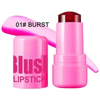 Milk Makeup Blush Stick Lip Tinted Cooling Water Jelly Tint Jelly Blush Stick Watercolor Multi-Use Matte Blush Makeup 2