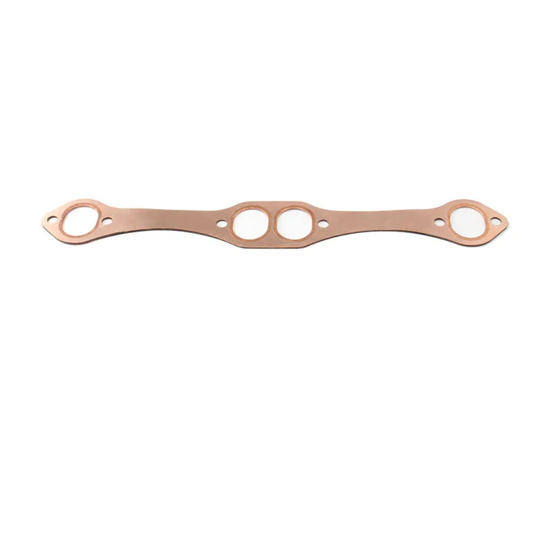 SBC 타원형 포트 구리 헤더 배기 개스킷 도장, 쉐보레 SB 327 305 350 383 재사용 가능한 배기 매니폴드 개스킷 세트, 2 개