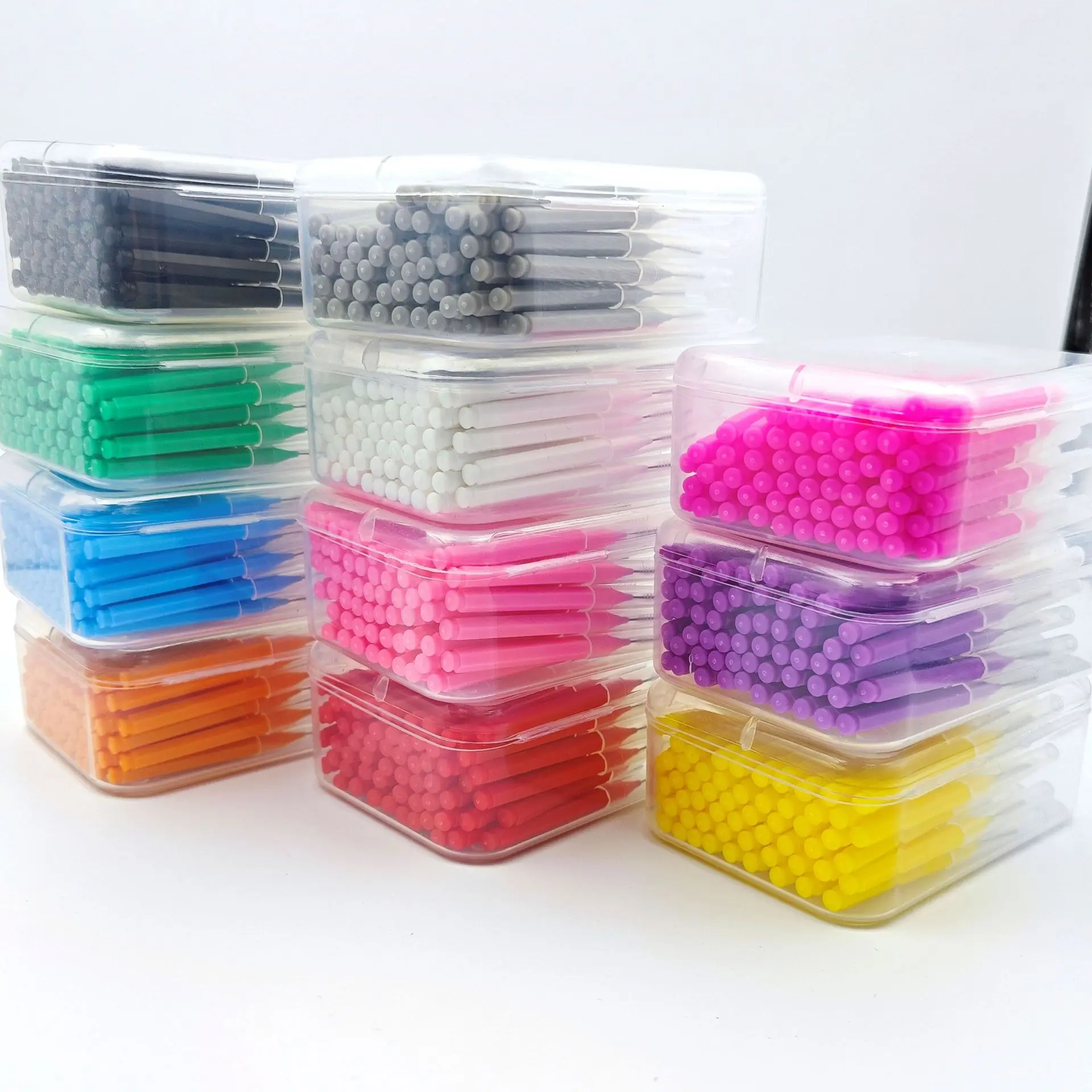 60 개/상자 치간 브러쉬 건강 관리 치아 Escova 치간 클리너 치열 교정 치과 치아 브러쉬 구강 위생 도구