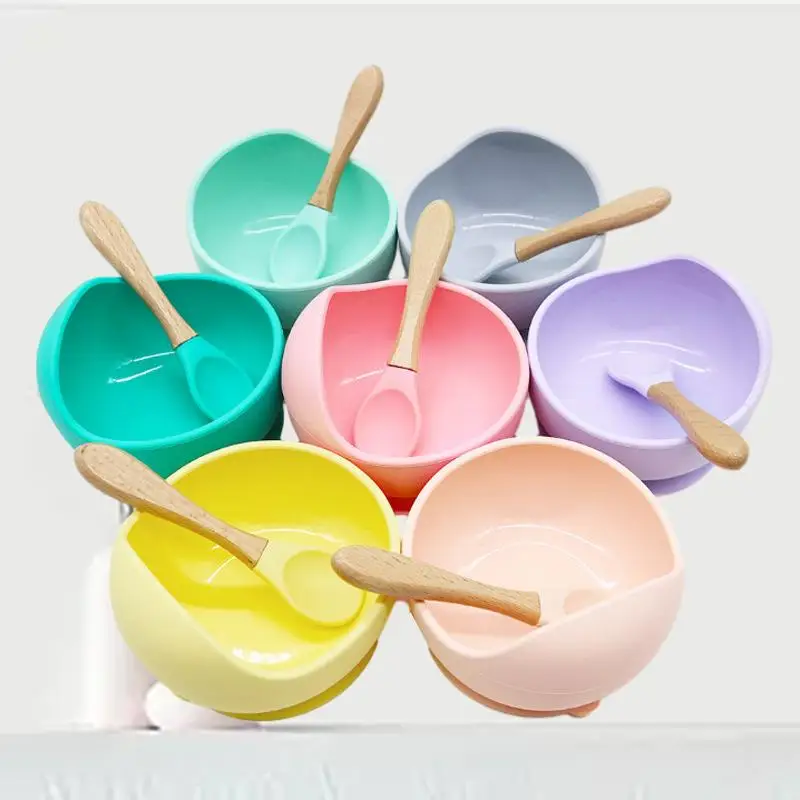 

Ultimate Silicone Bowl and Spoon Set for Infants - The Perfect Mother and Baby Feeding Utensils for Hassle-Free Mealtime