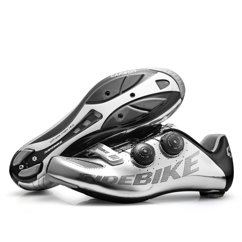 Sidebike Road Cycling Shoes Men Racing Carbon Shoes Road Bike Ultralight Self-locking Bicycle Sneakers Breathable Professional