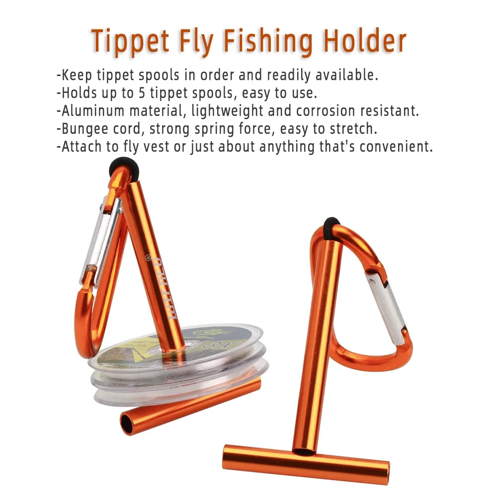 Wifreo Fly Fishing Tippet Holder Tippet T Spool Holder with Bottle Holder  Fly Fishing Accessory - AliExpress