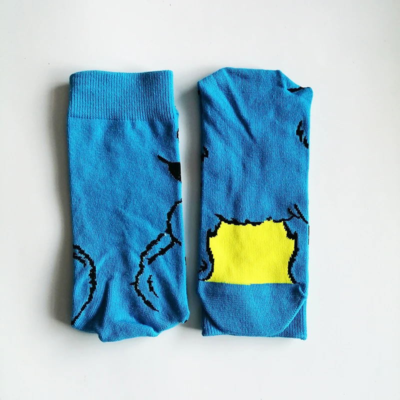 Men Anime Socks Cartoon Movie Gamers Novelty Happy Funny Sokken for Christmas Party Festival Gift