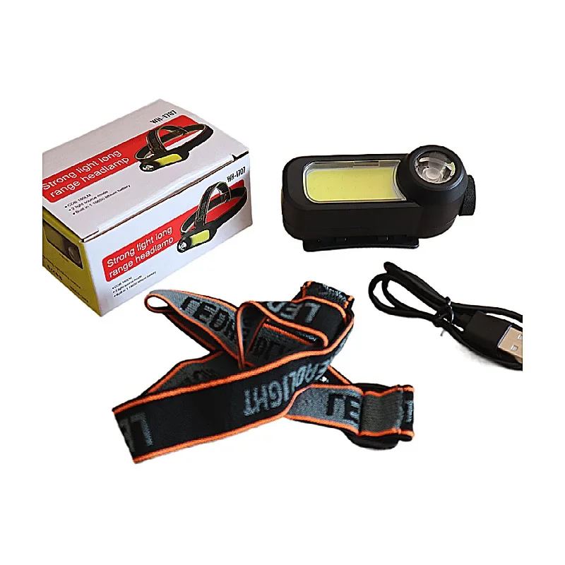 Super Bright COB LED Headlamp Long Range USB Rechargeable Use 18650 Battery Waterproof Portable head flashlight cob headlamp