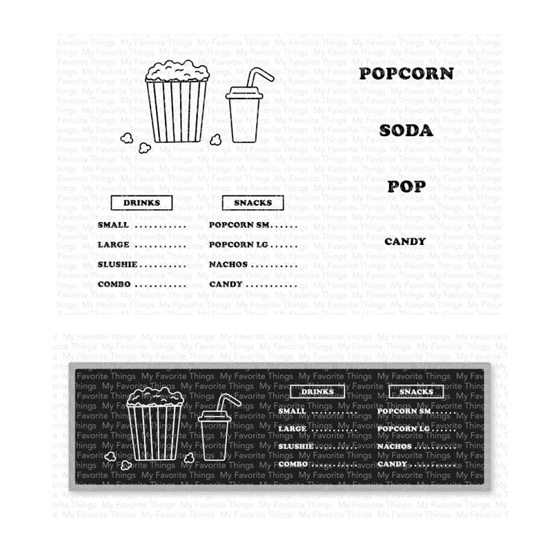 

March 2023 New Concession Signage Clear Stamps Scrapbooking for Paper Making Frames Card Set No Cutting Dies