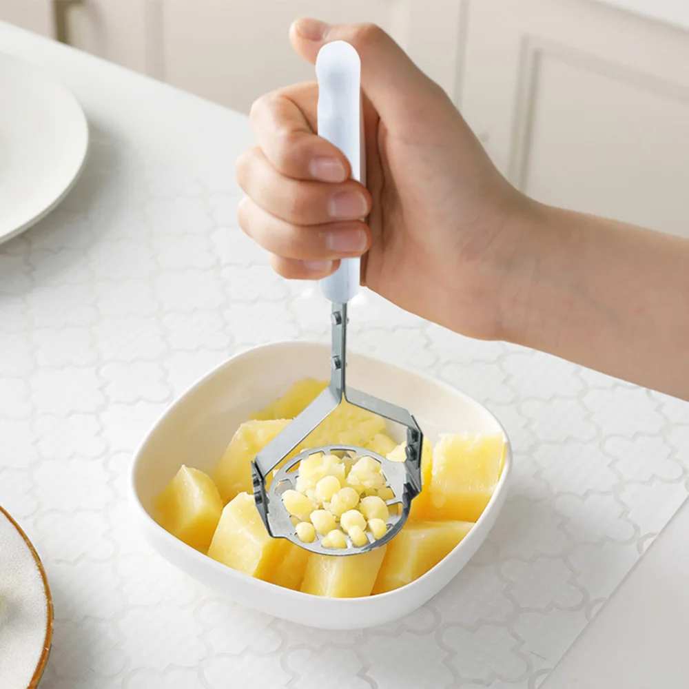 

Stainless Steel Potato Press Smooth Mashed Potatoes Crusher Fruit Juice Maker Masher Household Cooking Tool Kitchen Supplies