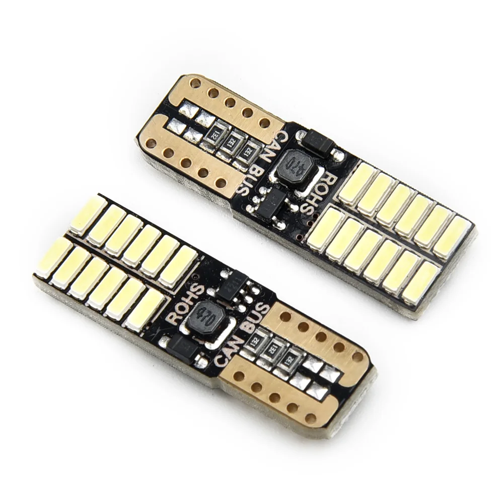자동차 브레이크 조명, T10 LED 전구 너비 조명, 매우 밝은 6000K DC12-24V 화이트, 오류 없음 램프, 메르세데스 W204 5W, 6 개