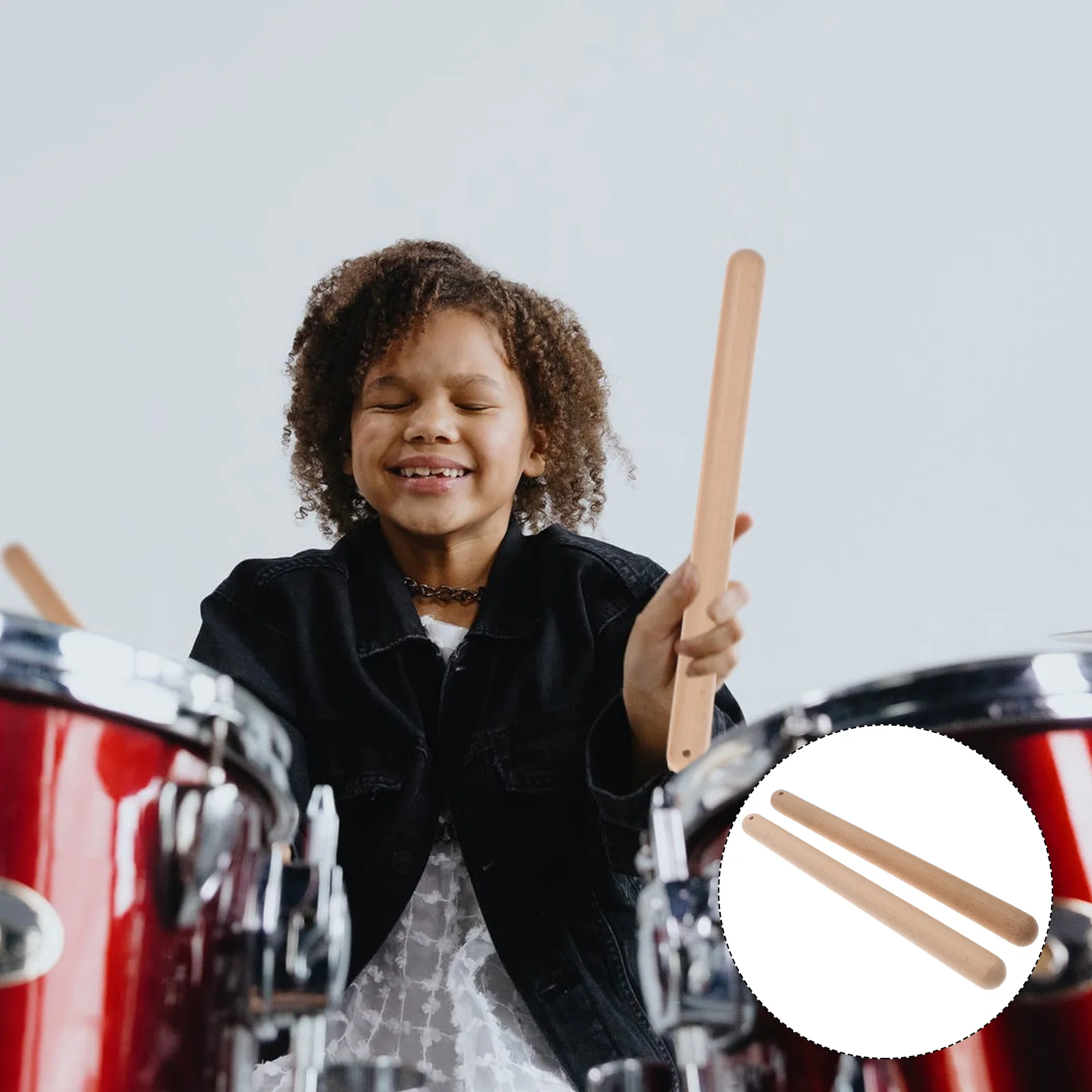 

Jazz Drumsticks Bundled Drumsticks Wood Jazz Drum Stick Children Musical Stick Beating Sticks Musical Instruments Accessories