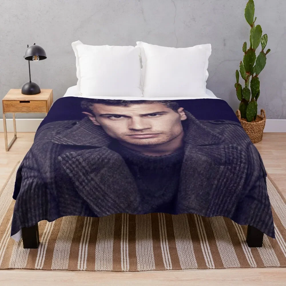 

theo james Throw Blanket Nap Fashion Sofas Soft Plush Plaid Multi-Purpose Blankets