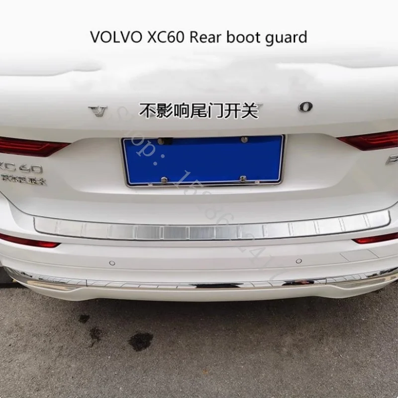 Rear Door Sill Bumper Protector Sill Rear boot guard Car accessories styling For Volvo XC60 ~2025
