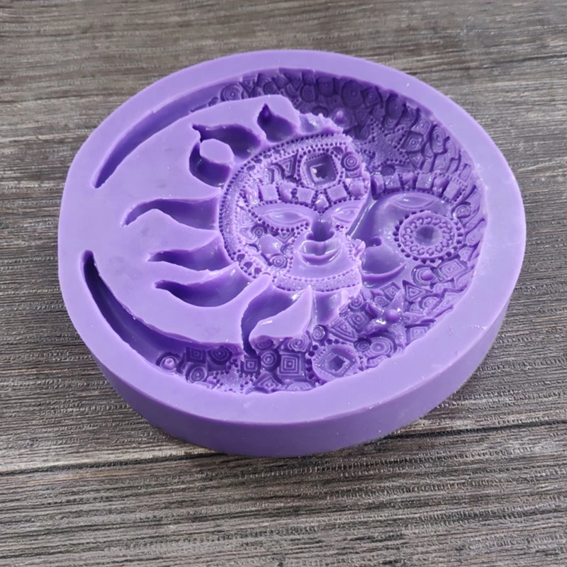 

European Moon for Sun Mold is Used for Resin Casting Jewelry Making