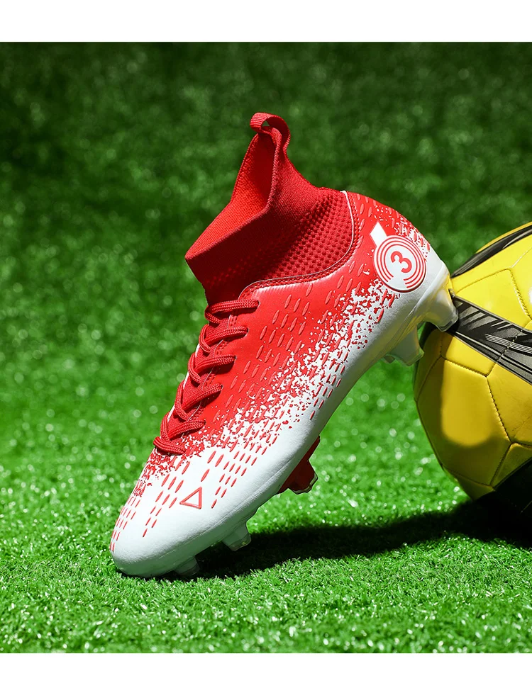 Vīriešu futbola apavi ar radzēm, sporta apavi, futzāla bērnu futbola zābaki, iekštelpu un āra treniņu apavi, neslīdoši apavi_voghion.com