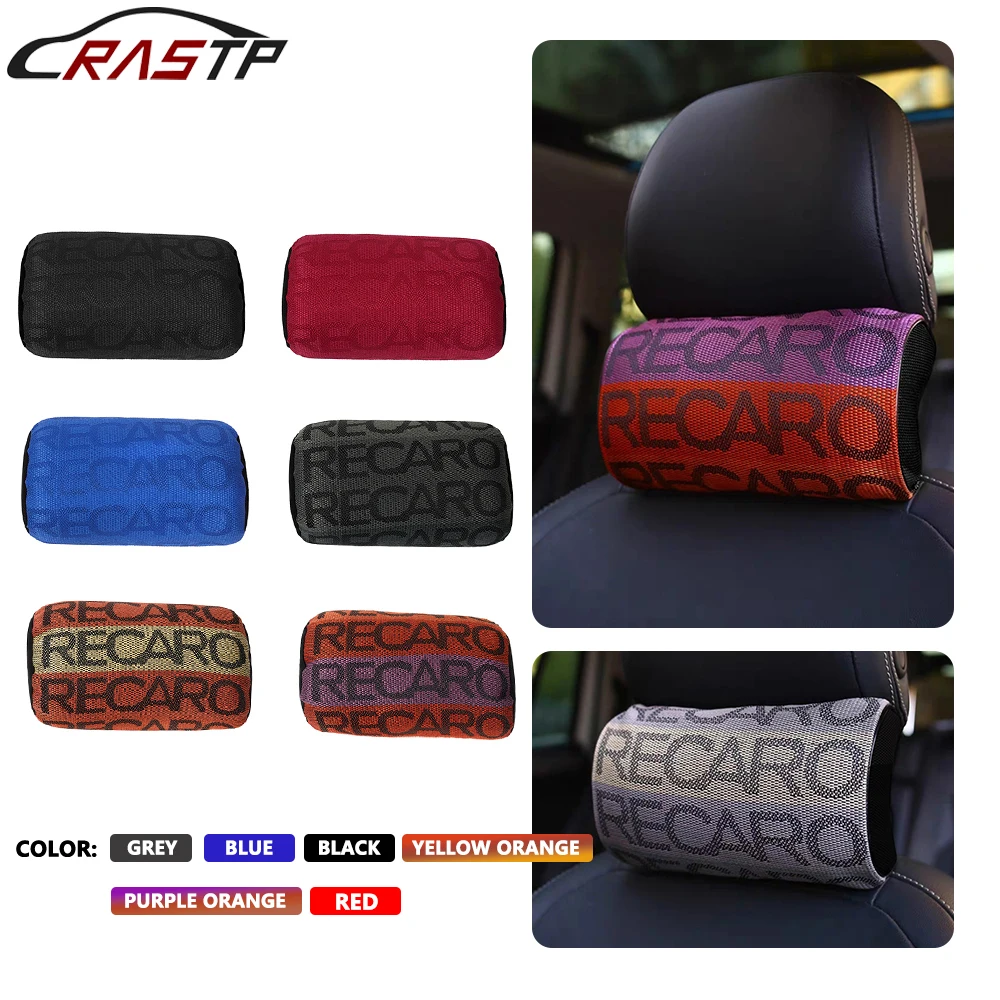1Pc Universal Soft Auto Pillow Jdm Style Recaro Neck Pillow Tessuto Gradation Seggiolino Auto Poggiatesta Cuscini Per Il Collo Dell'Auto Rs-Bag070