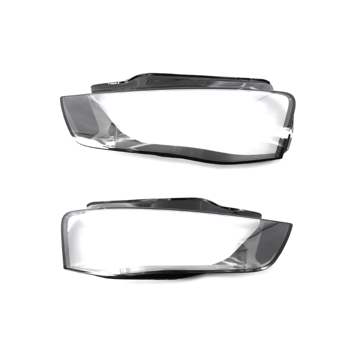 

1Pair Headlight Cover Headlight Clear Lens Shell Lampshade Cover for Audi A4 B8 Facelift 2012-2016 8K0941043 8K0941044