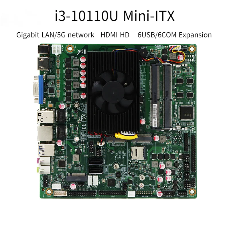 Mini ITX motherboards 10th Gen Core i3 motherboard i3 10110U onboard