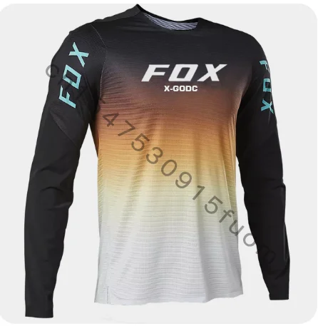 

motorcycle mountain bike team downhill jersey MTB Offroad DH bmx bicycle locomotive shirt cross country mountain X-GODC fox