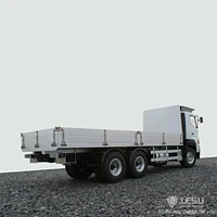 1/14 Simulation truck 6X4 flatbed truck RC Remote control metal transporter modified LESU model 2