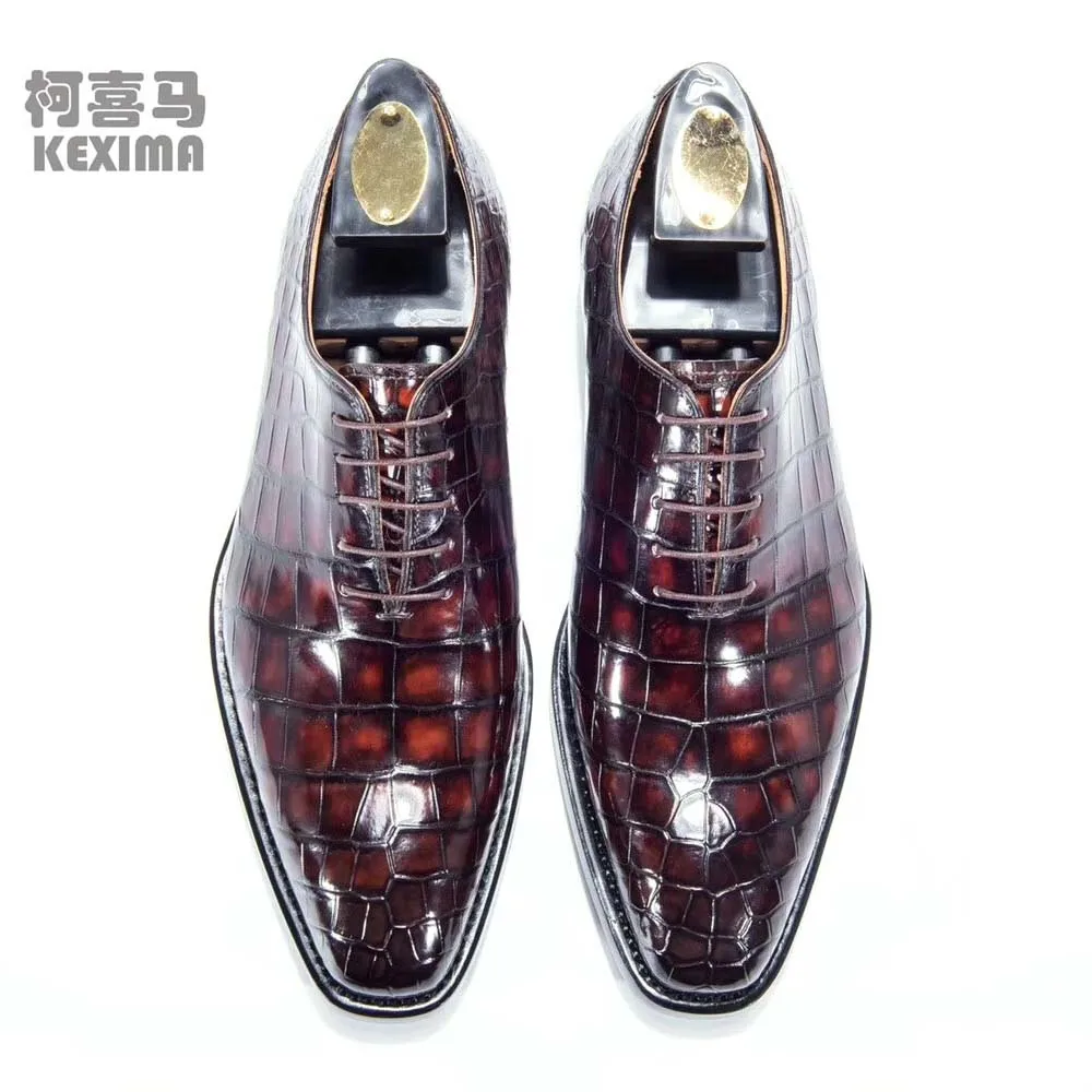 

chue new arrival men dress shoes men formal shoes male crocodile leather shoes wedding shoes for groom business wear