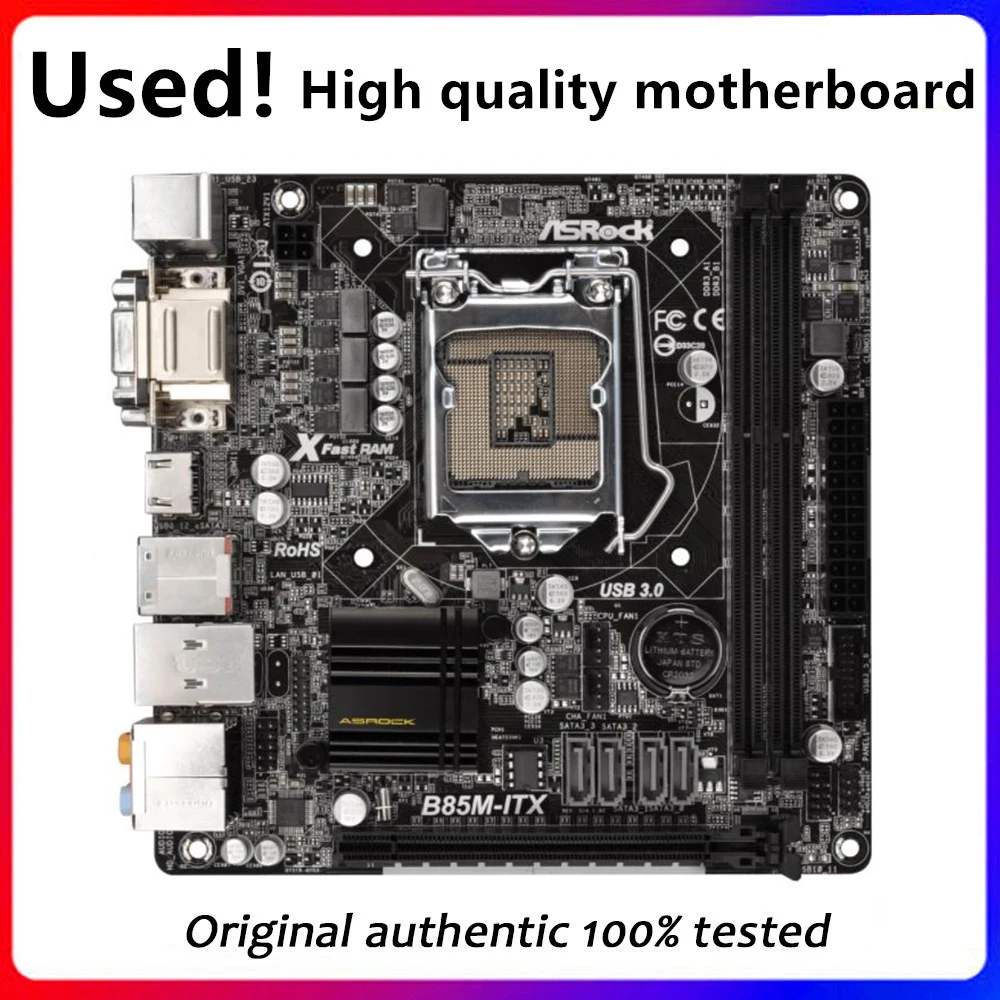 Itx Mini Per Scheda Madre Desktop Asrock B85M-Itx B85 Lga 1150 Per Core I7 I5 I3 Sata3 Usb3.0 Scheda Madre Usata Originale