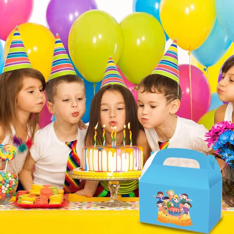 Kraft Paper Cake Folding Boxes with Handle Brown Christmas Paper Candy Gable Box Cupcake Sweet Package Craft Gift Wrapping - 5