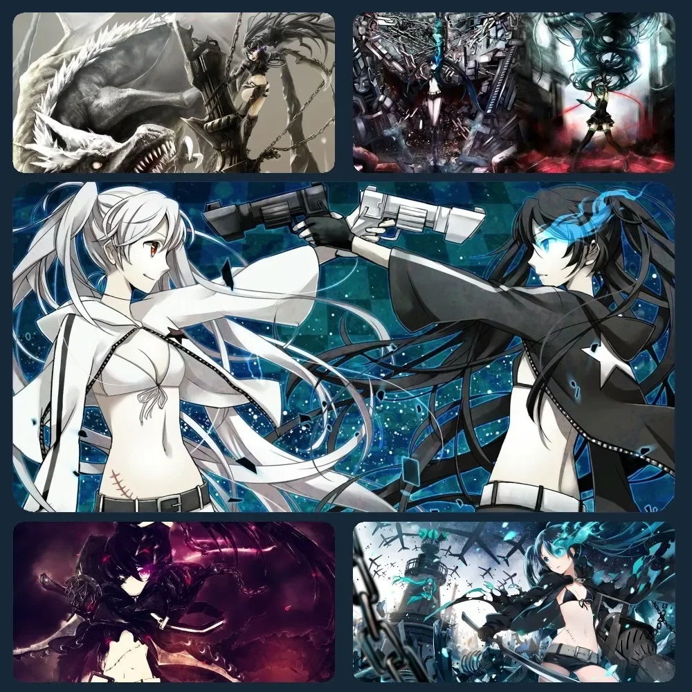 B-Black R-Rock Shooter Tappetino Per Mouse Tappetino Per Mouse Tappetino Per Mouse Con Pad Prime Gaming Xxl Tappetino Per Tastiera Tappetino Imbottito