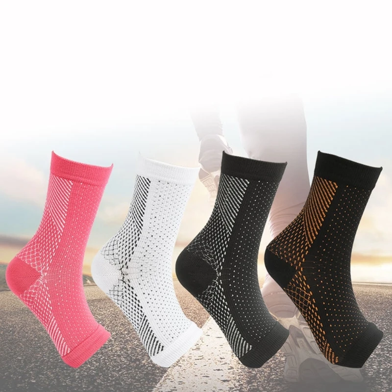 4Pack Neuropathy Socks for Women Men Neuropathy Pain Ankle Compression Socks