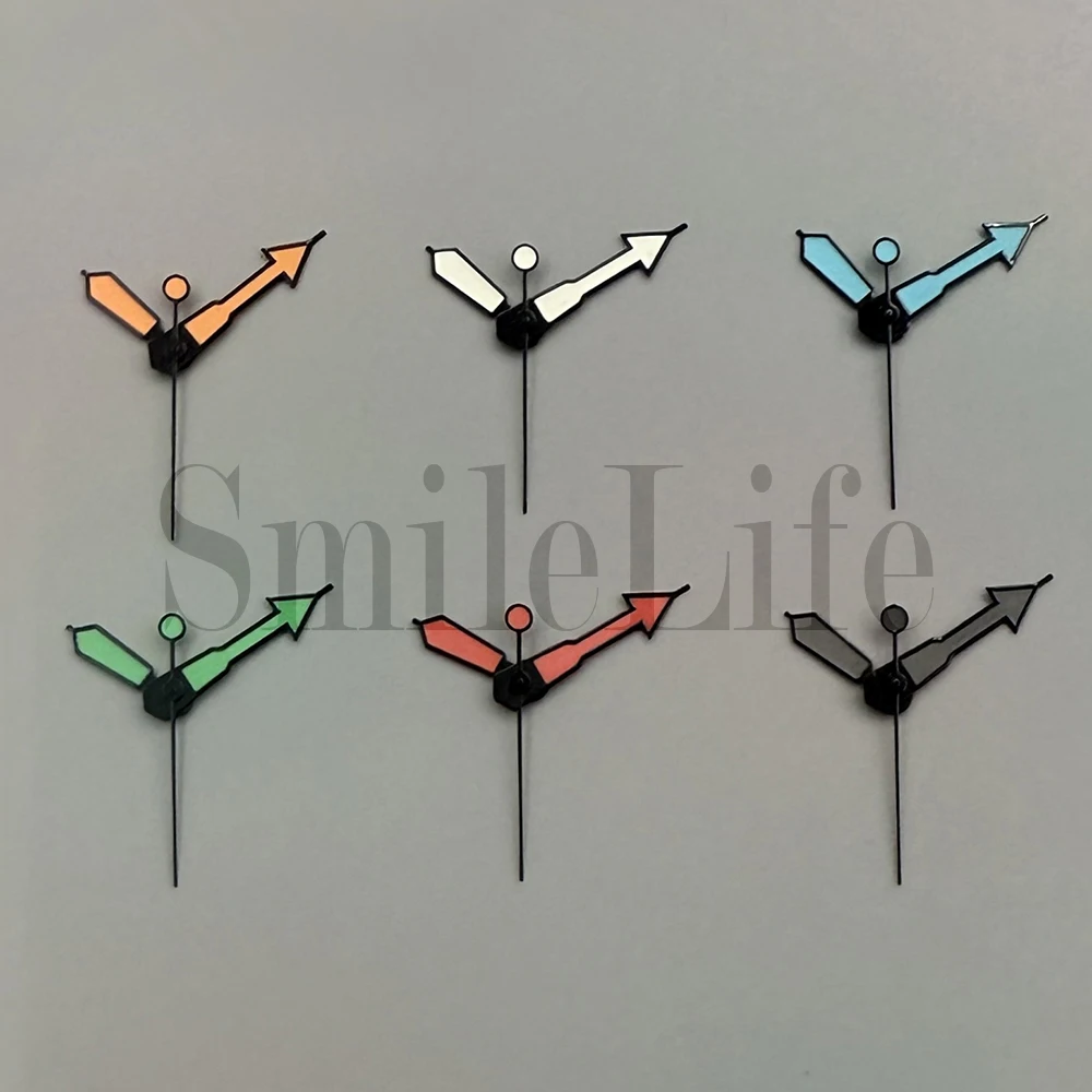SmileLife Watch Hands Watch Accessories for NH35/NH36/4R/7S Movement Green Luminous Orange Luminous Silver Black