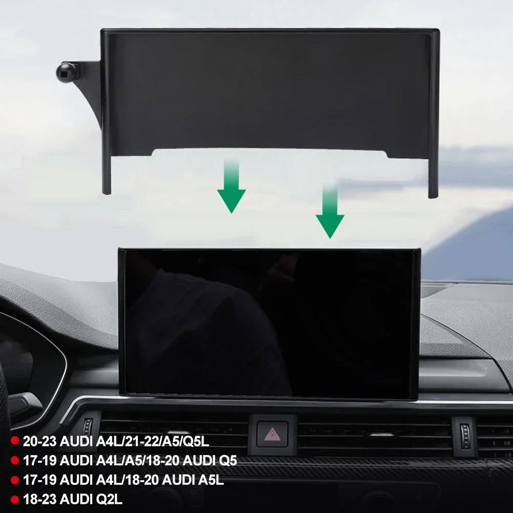 자동차 전화 홀더 탐색 화면 Audi A4 B9 A5 2017-2022 Q5 2018-2022 용 자동차 휴대 전화 홀더 용 고정 전화 마운트