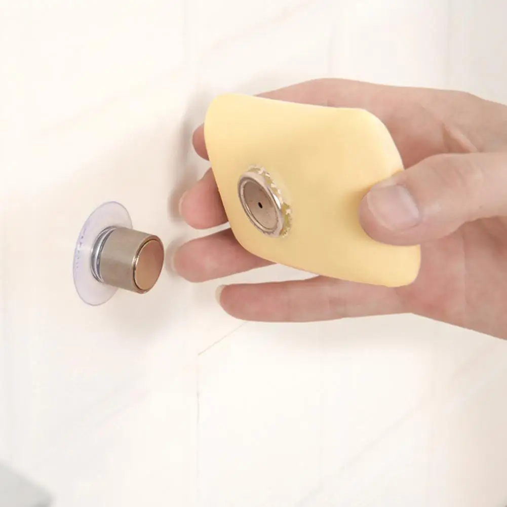Soap Holder Well-designed Soap Holder Hanging Wall-mounted Magnetic Fast Drying Rack for Bathroom Suction