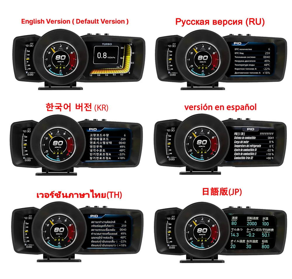 Vjoycar-OBD2  GPS ӵ HUD ڵ º ǻ, 3 ȭ, ٱ, ú  ˶, ڵ ׼